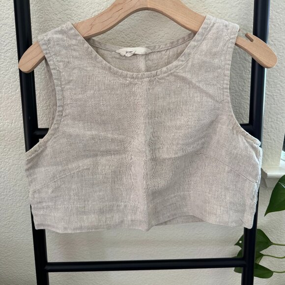 Elizabeth Suzann Petra Linen Crop Top - Picture 1 of 5